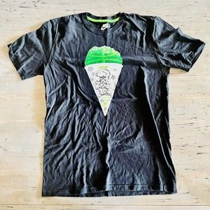 Nike Basketball T Shirt Size Large Black/Green Snow Cone 2 Cold 2 Hold EUC